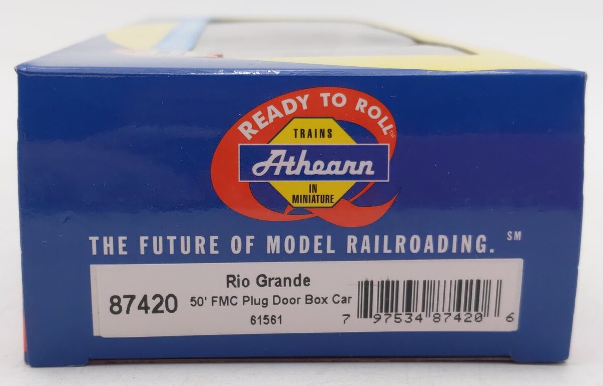 Athearn 87420 HO D&RGW RTR 50' FMC Plug Door Box Car #61561