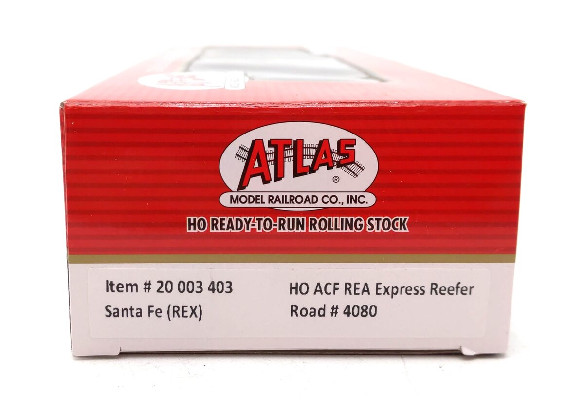 Atlas 20003403 HO Santa Fe REX REA Steel Express Reefer Road #4080