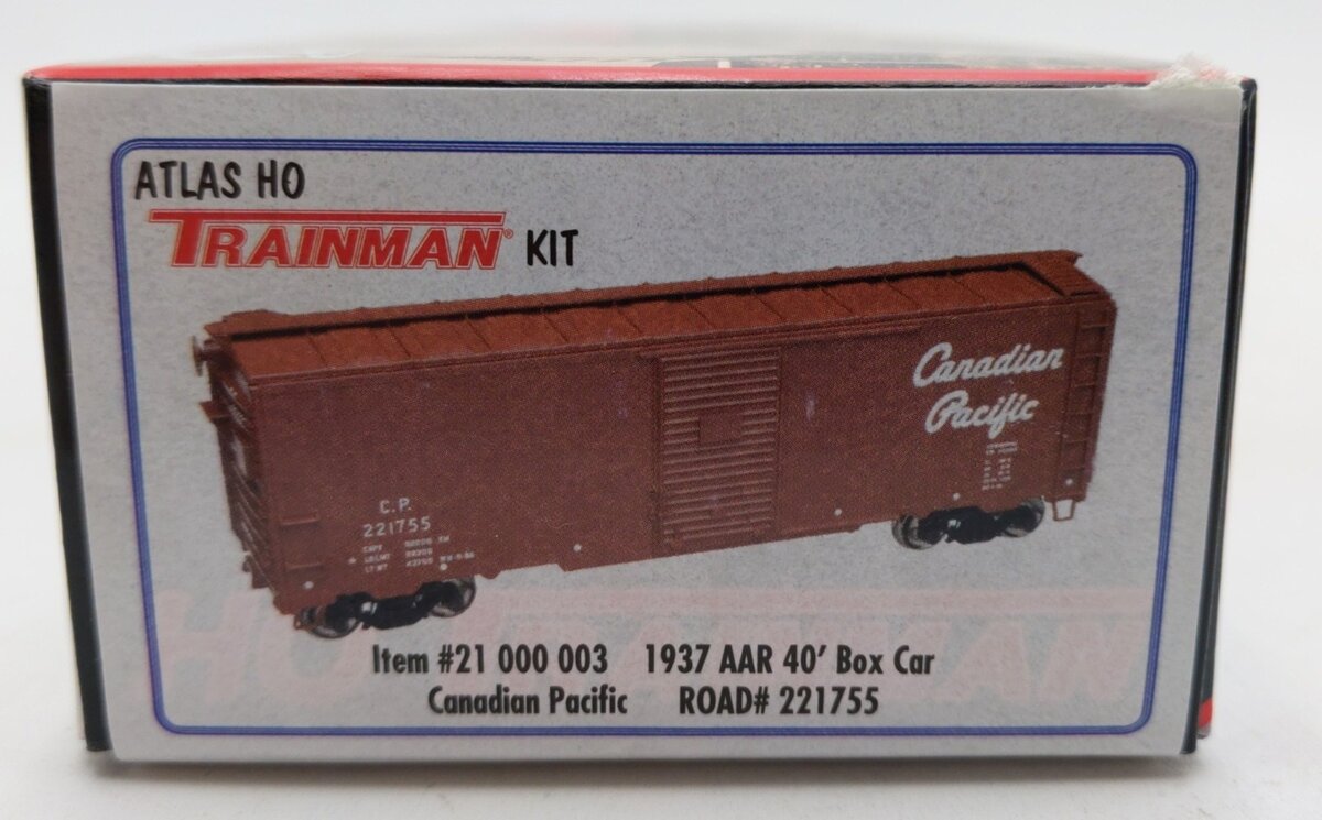 Atlas 21000003 HO Canadian Pacific 1937 AAR 40' Boxcar Kit #221755