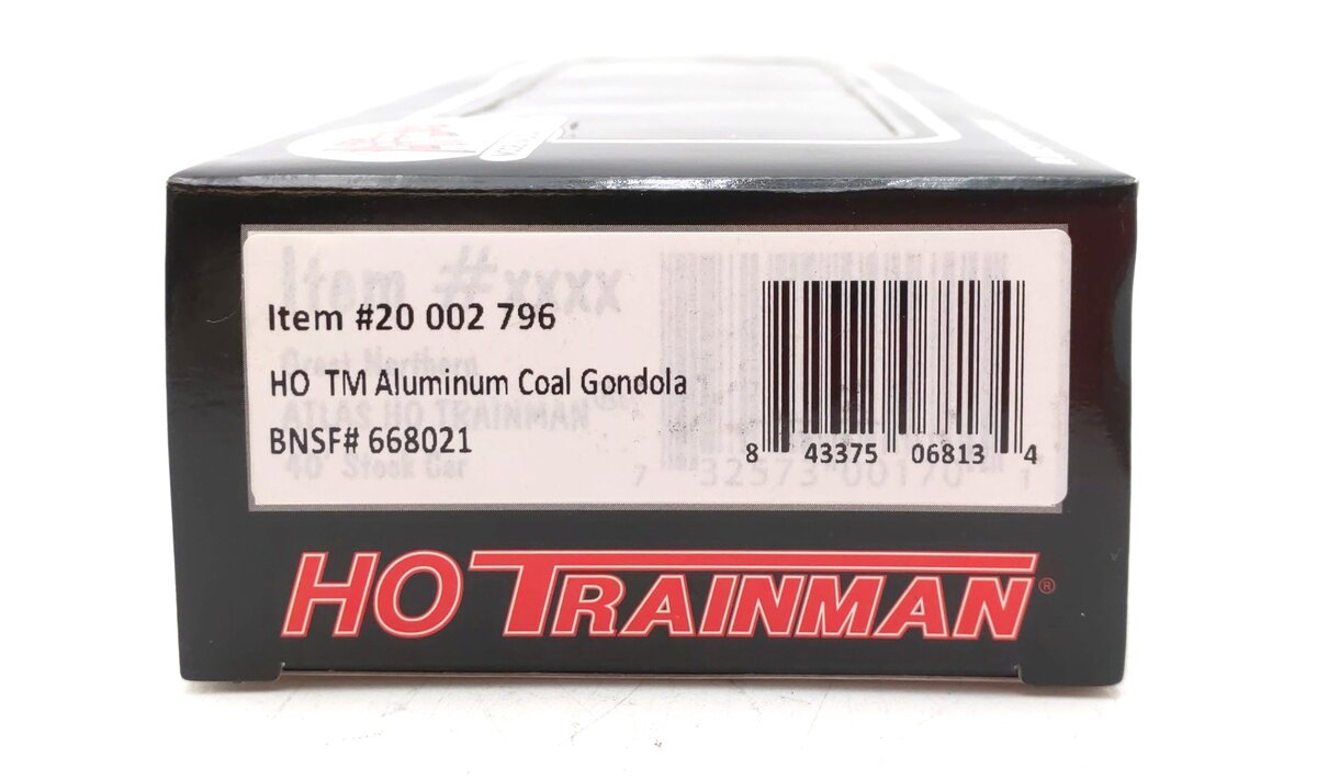 Atlas 20002796 HO BNSF TM Aluminum Coal Gondola #668021