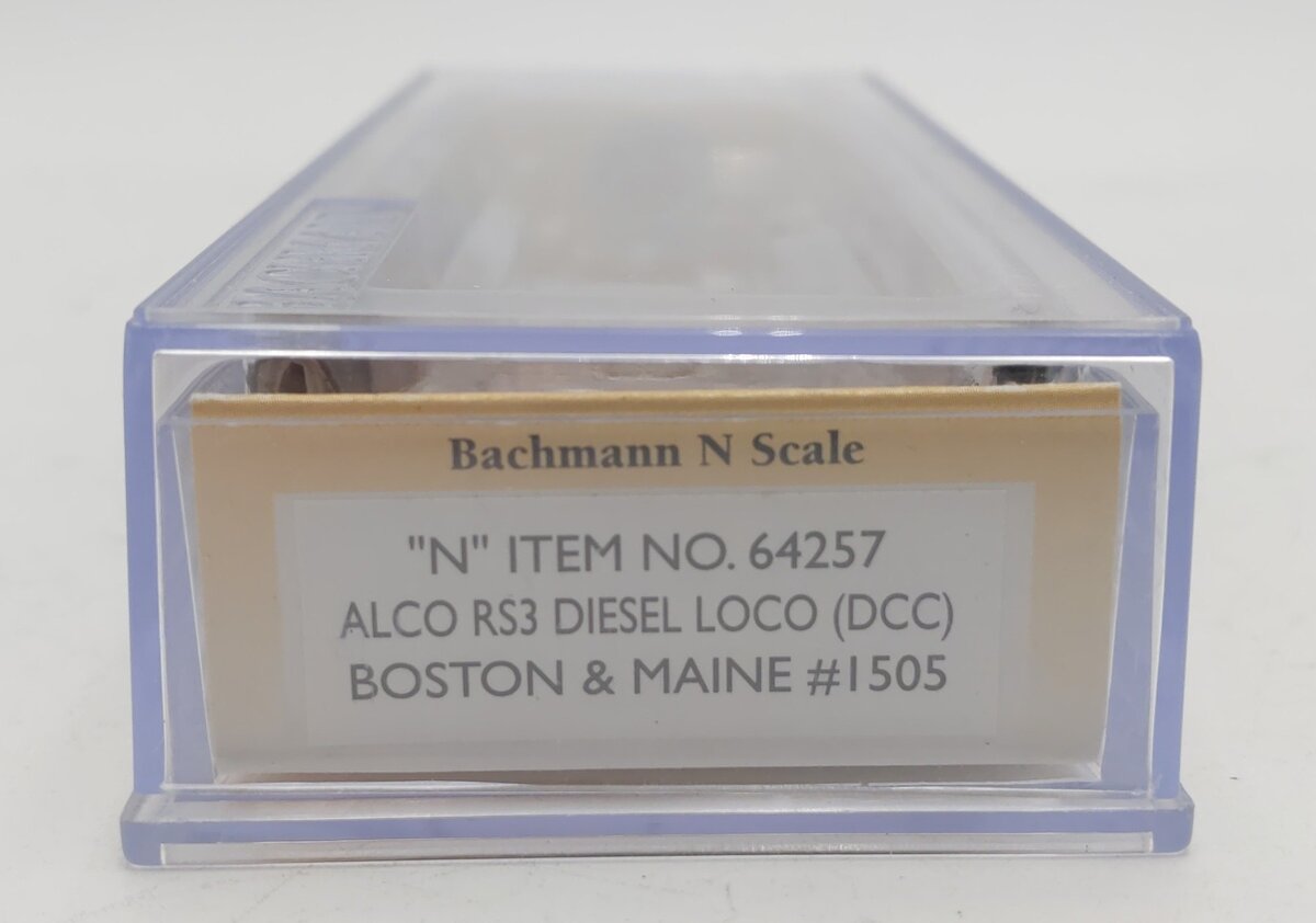 Bachmann 64257 N Boston & Maine ALCO RS3 Diesel Locomotive #1505 w/ DCC