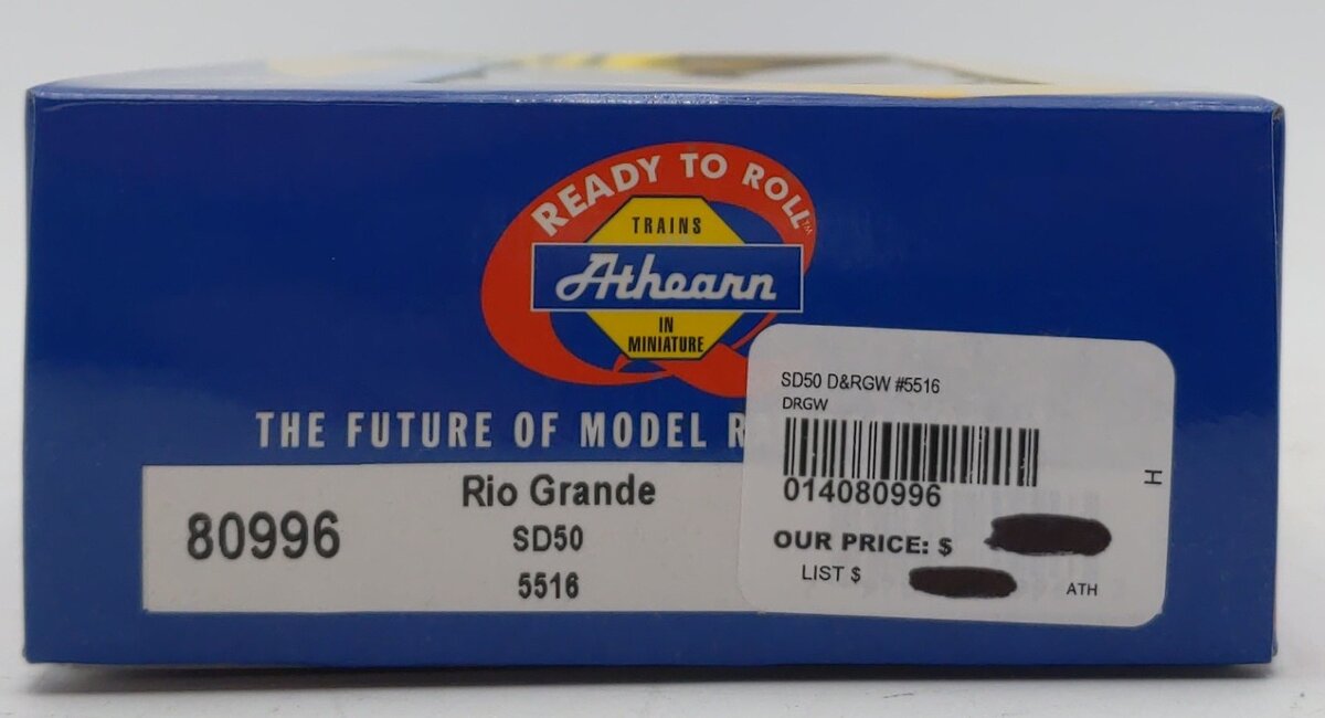 Athearn 80996 HO Rio Grande SD-50 Diesel Locomotive #5516