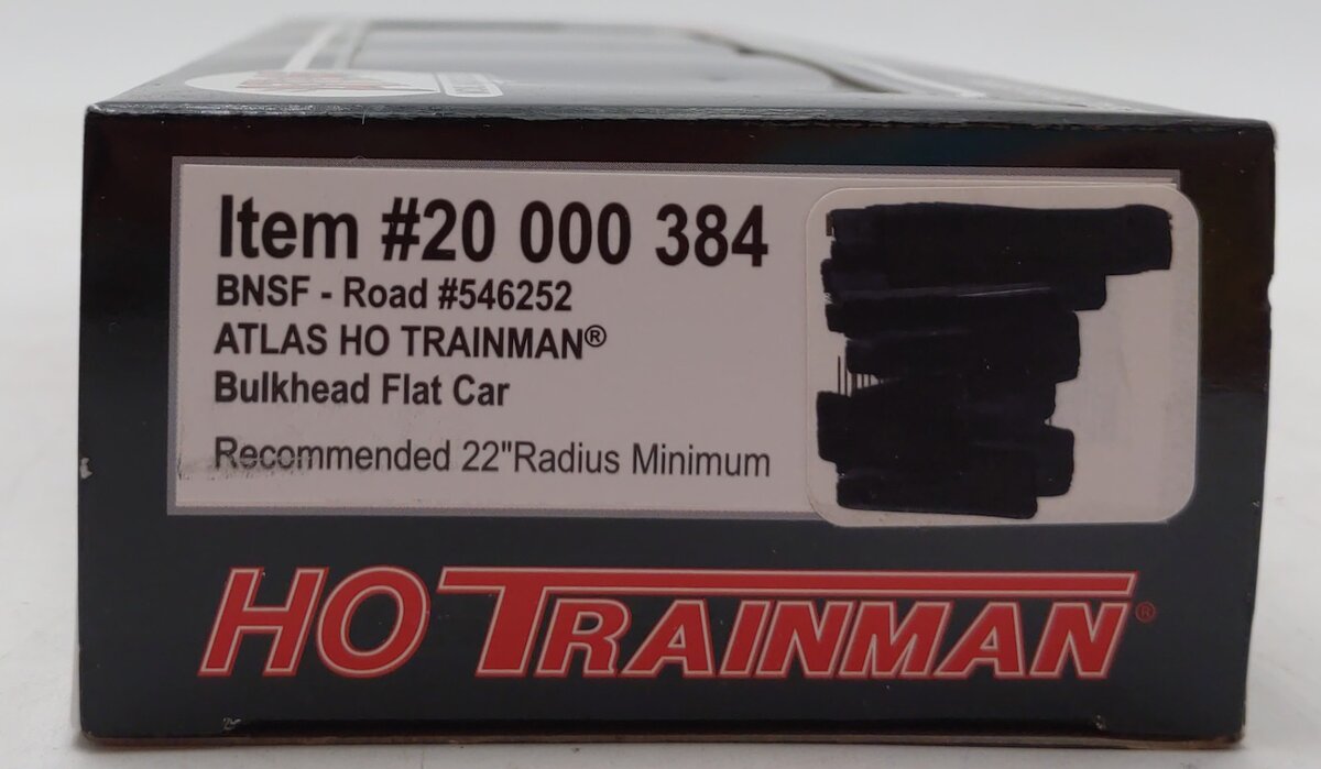 Atlas 20000384 HO Scale Burlington Northern Santa Fe Bulkhead Flatcar #546252