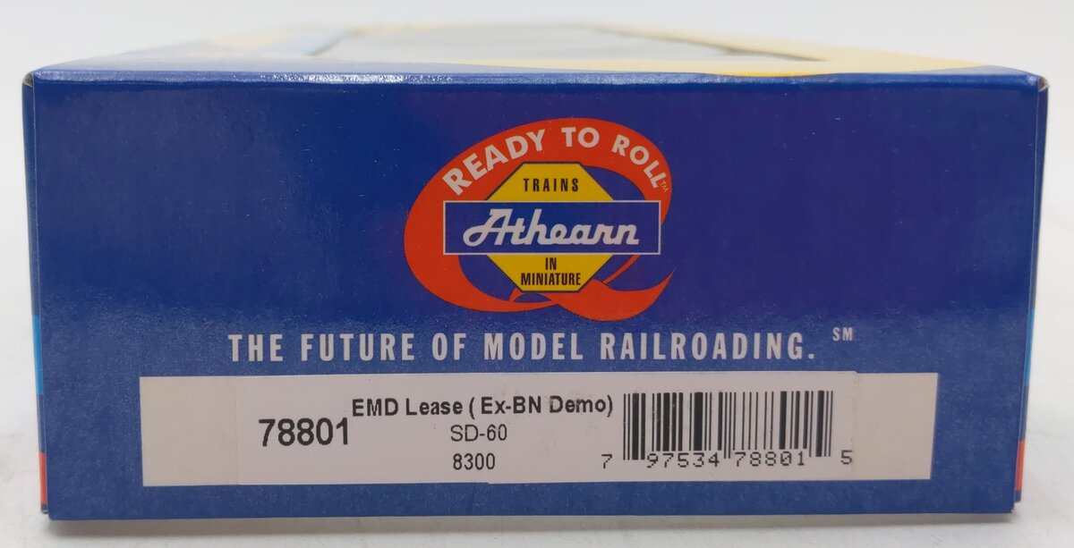 Athearn 78801 HO Scale Ex-BN Demo SD-60 EMD Lease Diesel Locomotive #8300