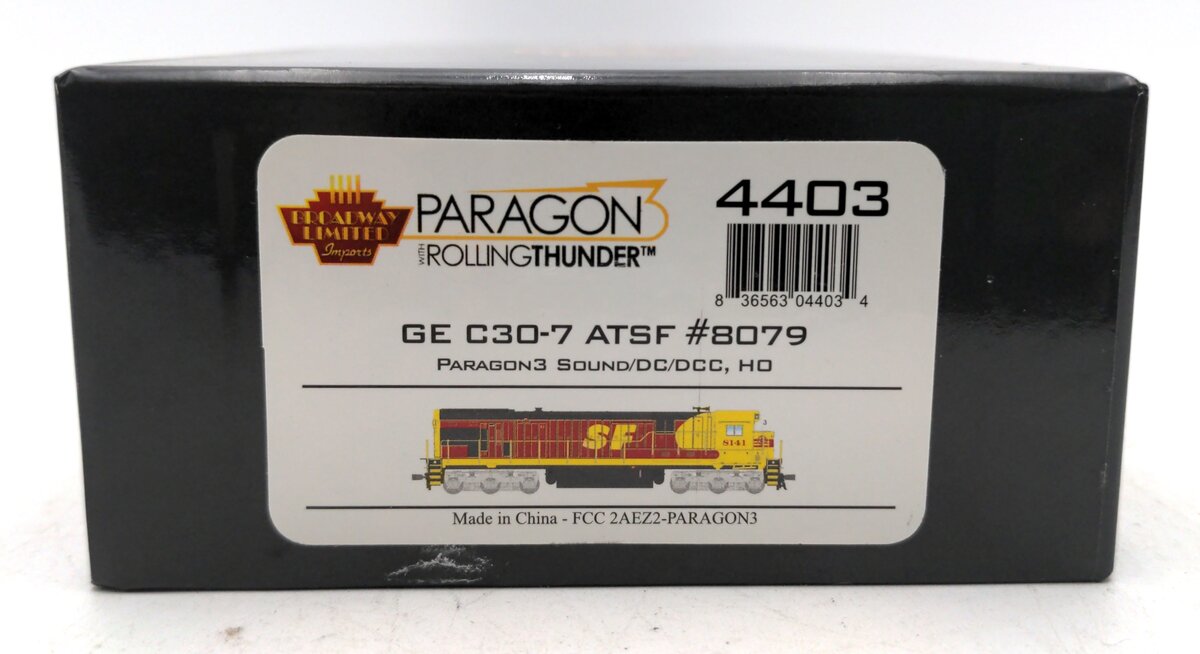 Broadway Limited 4403 HO Santa Fe GE C30-7 Diesel Locomotive #8079 w/Paragon3