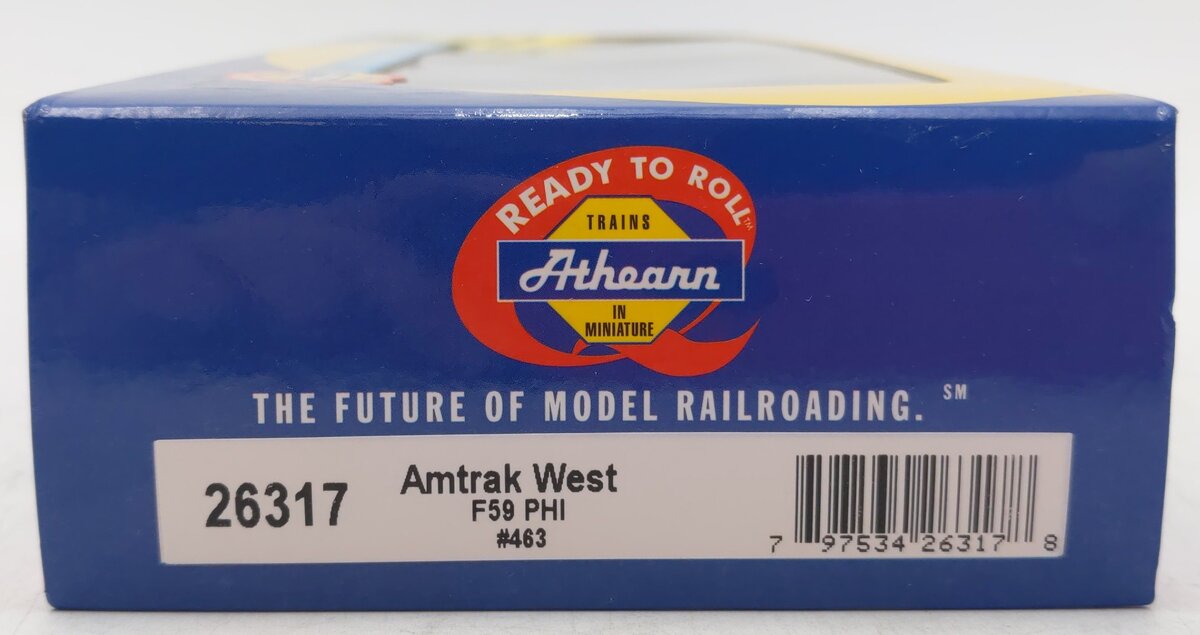 Athearn 26317 HO Scale Amtrak F59PHI Operation West Diesel Locomotive #463