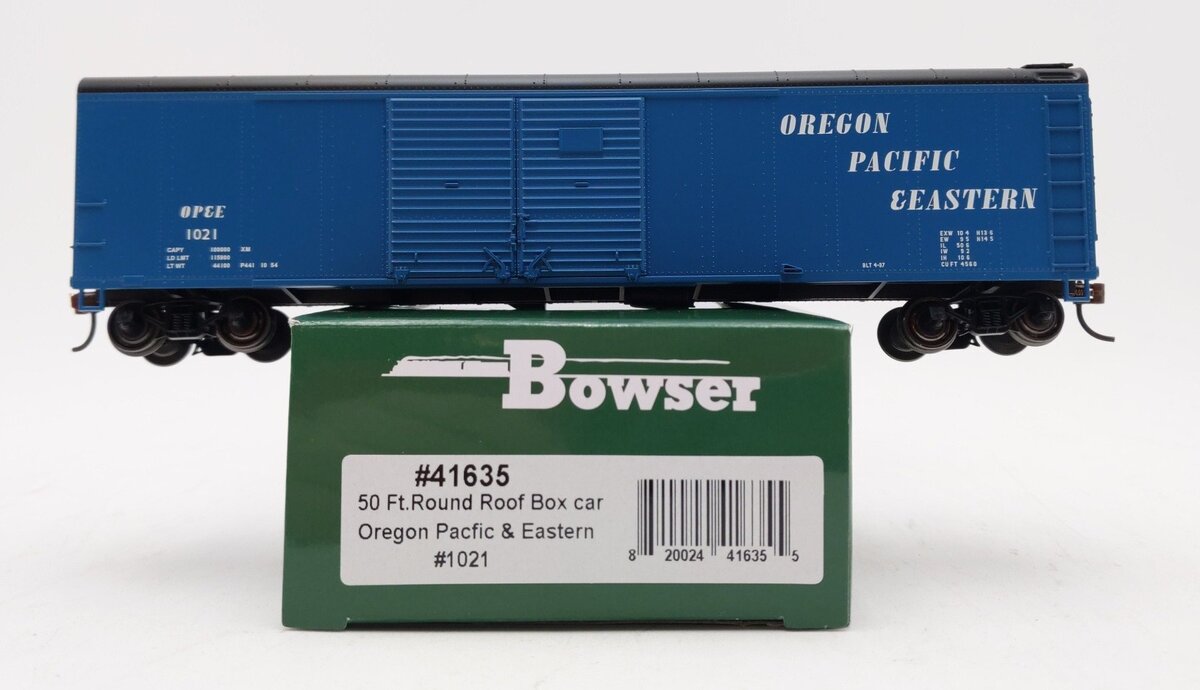 Bowser 41635 HO Oregon Pacific Eastern X32 4 Door Box Car #1021