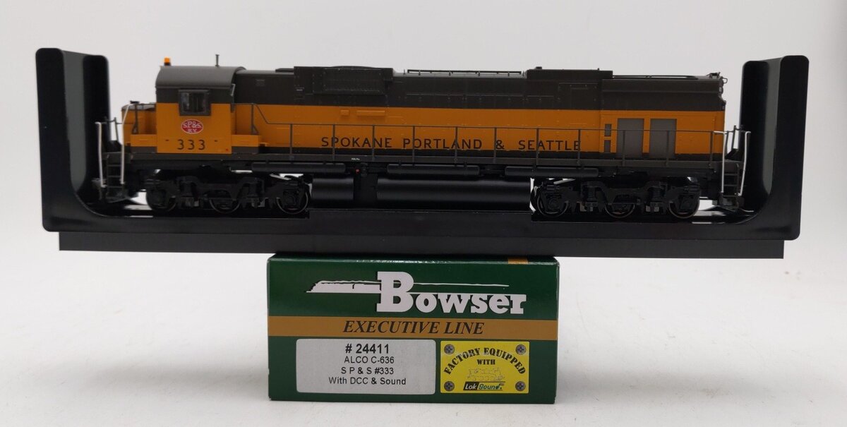 Bowser 24411 HO SP&S ALCo Century C-636 Diesel Locomotive w/ DCC/LokSound