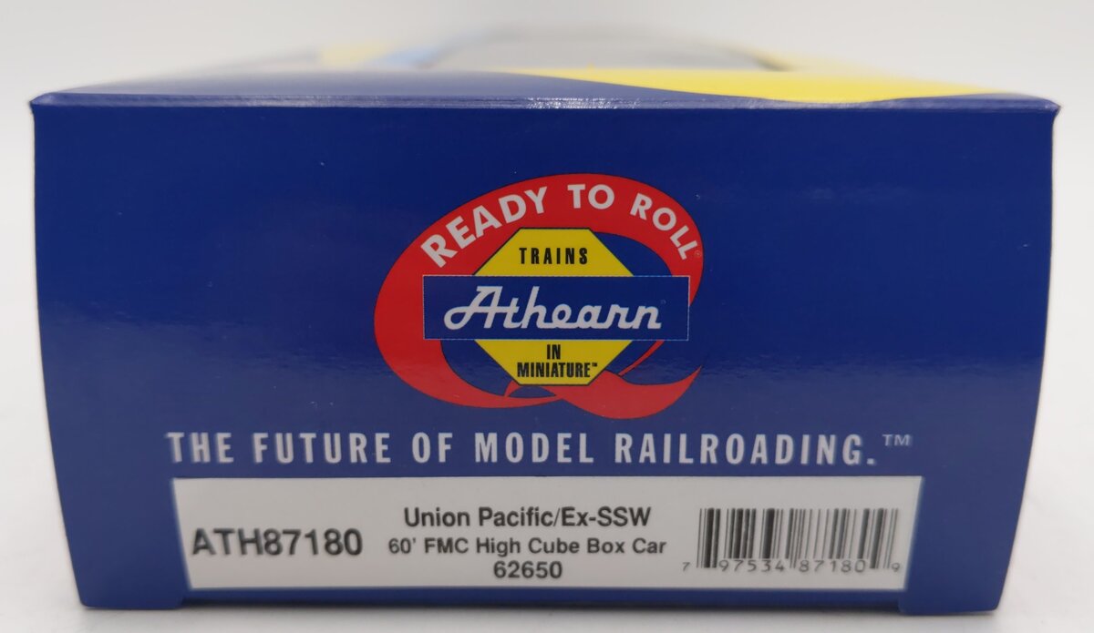Athearn 87180 HO Union Pacific/Ex-SSW FMC 60' DD Hi-Cube Smooth Boxcar #62650