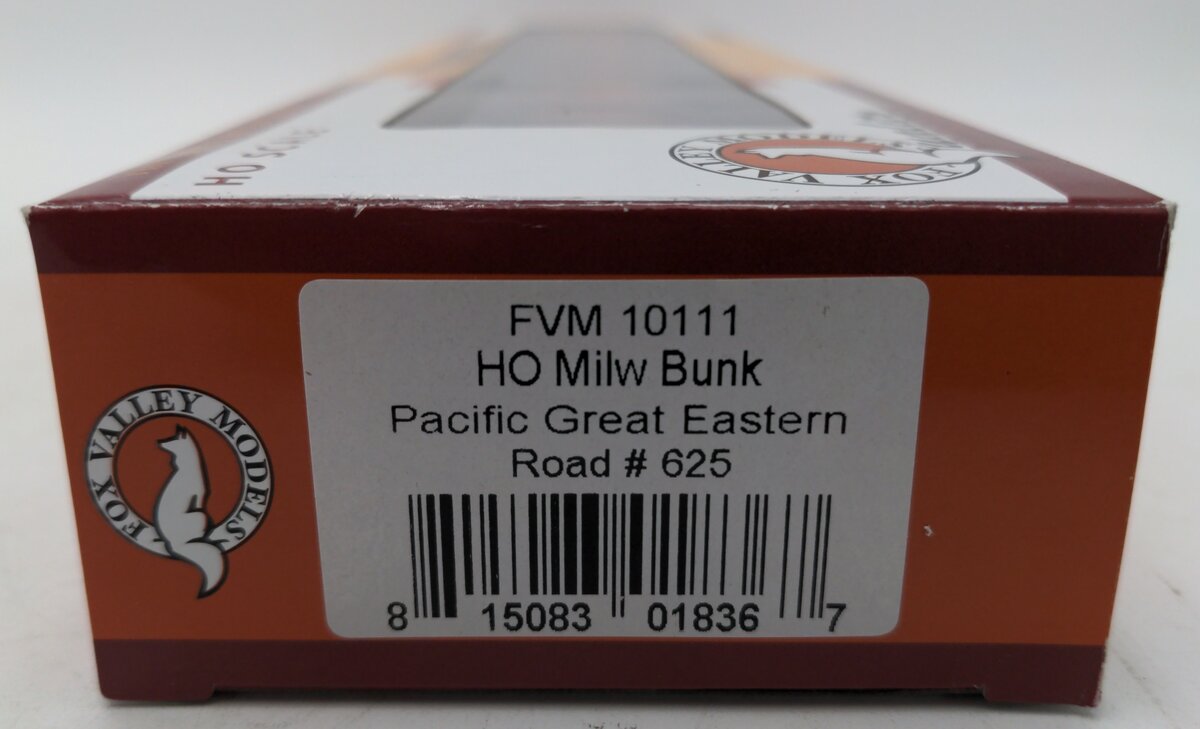 Fox Valley Models 10111 HO Pacific Great Eastern Milwaukee Bunk Coach #625
