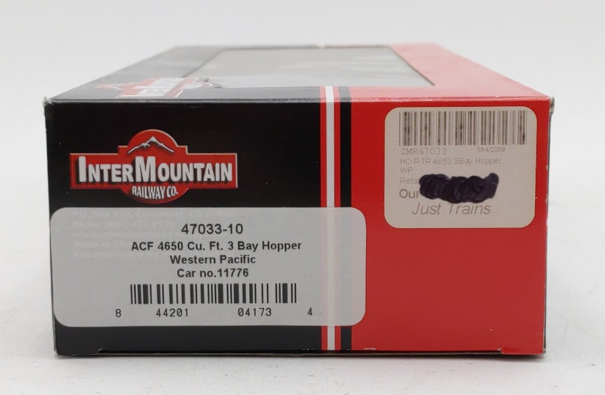 InterMountain 47033-10 HO ACF 4650 Cu. Ft. 3 Bay Hopper WP#11776