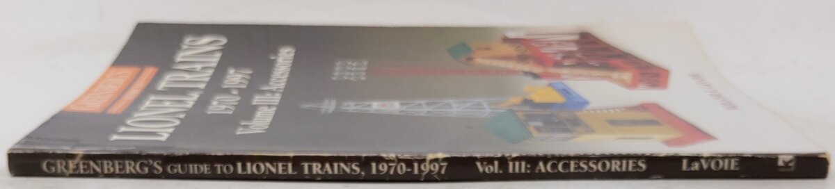 Greenberg's Guide to Lionel Trains 1970-97 Vol.3 Paperback Book Roland E. LaVoie VG