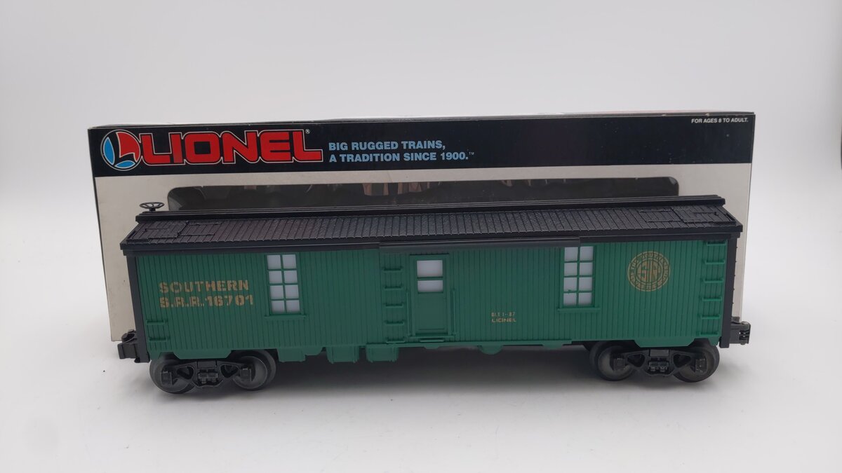 Lionel 6-16701 O Southern Lighted Tool Car EX/Box – Trainz