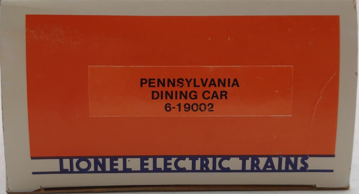 Lionel 6-19002 O Gauge Pennsylvania Dining Car #19002 EX/Box
