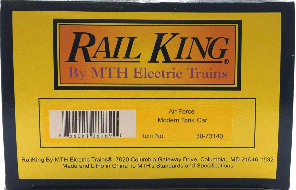 MTH 30-73140 Air Force Modern Tank Car #194605 LN/Box