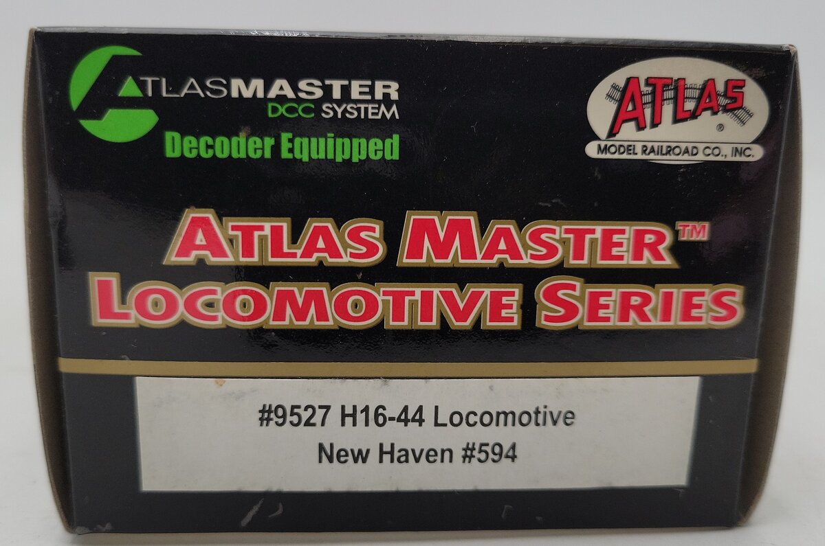 Atlas 9527 HO Scale New Haven H16-44 Diesel Locomotive #594 EX/Box