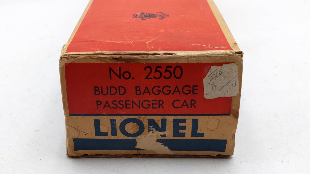 Lionel 2550 Vintage O Baltimore & Ohio RDC Budd Baggage Dummy Unit EX/Box