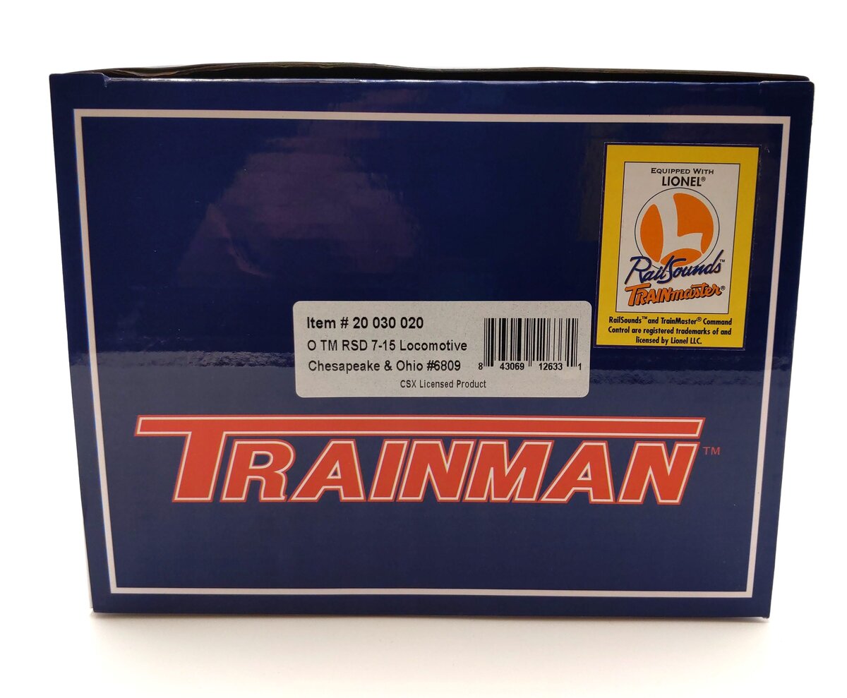 Atlas O 20030020 O C&O RSD 7-15 Diesel Locomotive #6809 w/ RailSounds (3 Rail) NIB