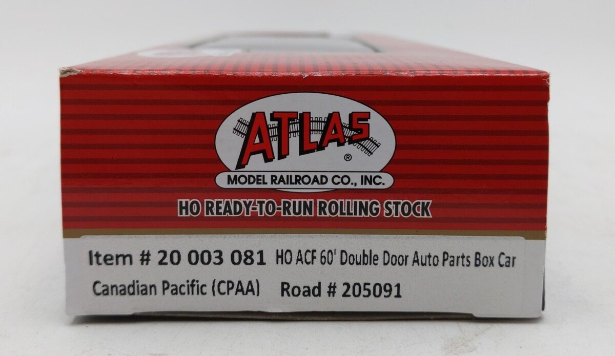 Atlas 20003081 HO Canadian Pacific ACF 60' Double-Door Auto Parts Boxcar #205091