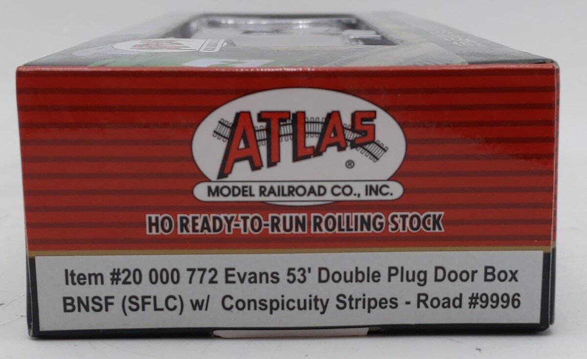 Atlas 20000772 HO BNSF 53' Boxcar w/ Conspicuity Stripes #9996
