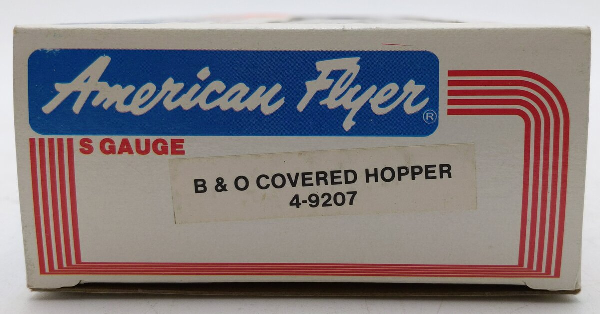 American Flyer 4-9207 S Gauge Baltimore & Ohio Covered Hopper #9207 LN/Box