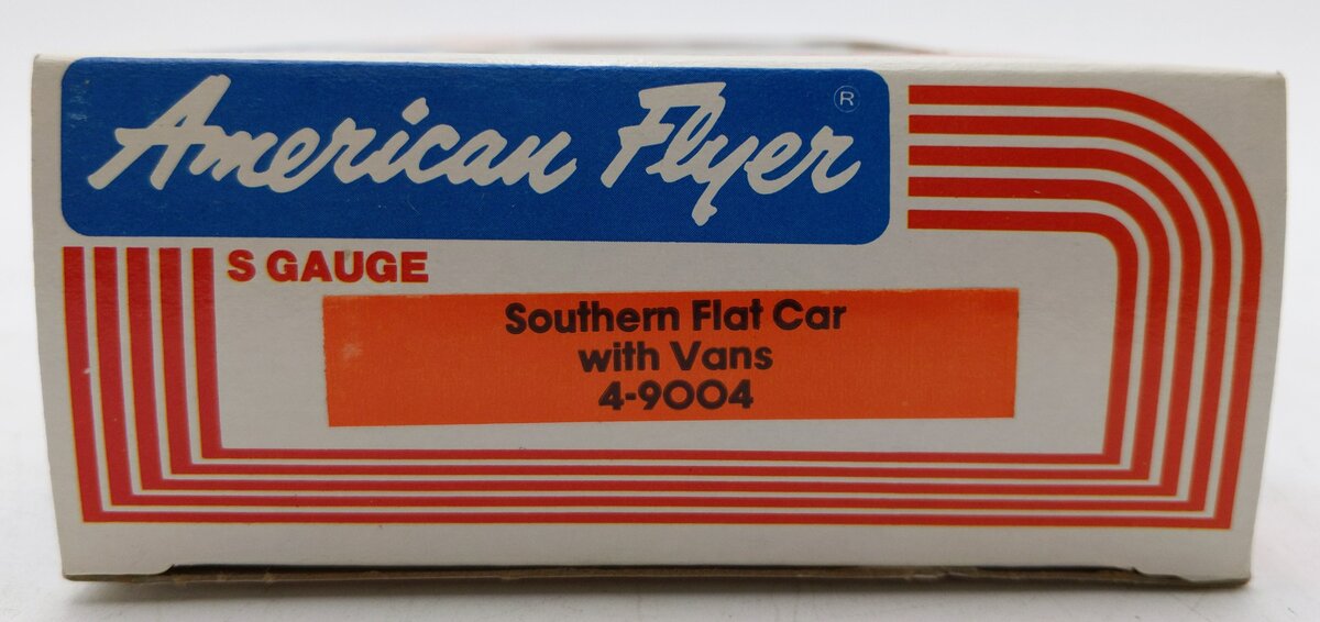 American Flyer 4-9004 S Gauge Southern Flatcar with Trailers LN/Box