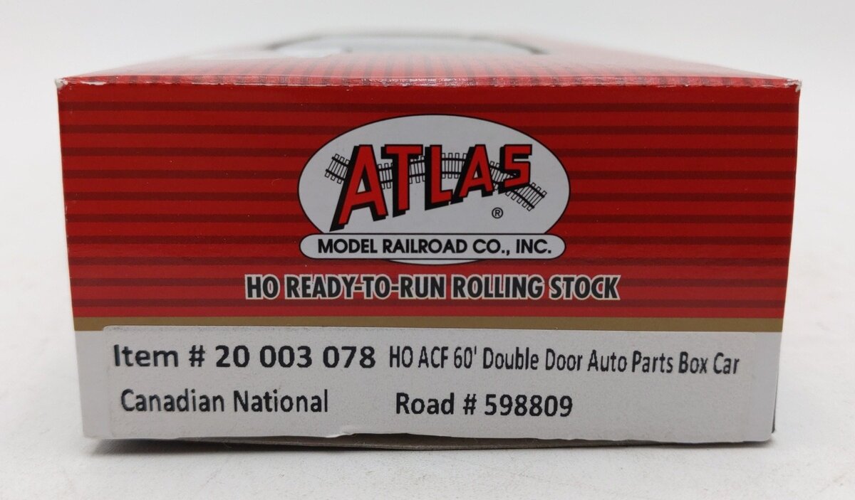 Atlas 20003078 HO Canadian National ACF 60' Double-Door Auto Boxcar #598809