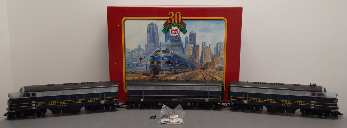 LGB 70457 G Scale Baltimore & Ohio F-7 ABA Diesel Locomotive Set