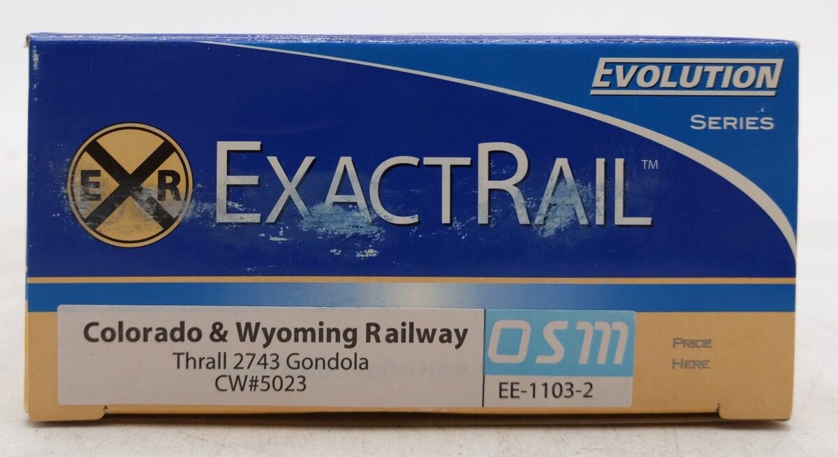 ExactRail EE-1103-2 HO Colorado & Wyoming Railway Thrall 2743 Gondola #5023
