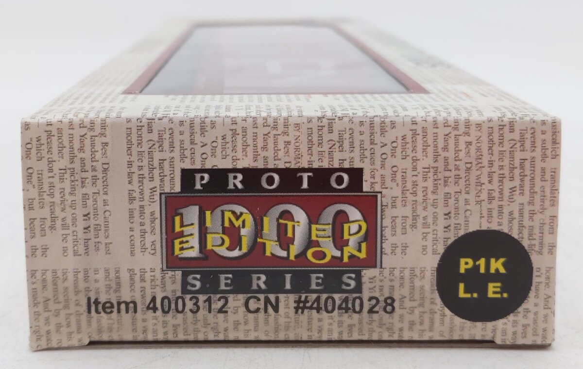 Proto 1000 400312 HO Scale Limited Edition CN 50' Newsprint Box Car #404028 LN/Box