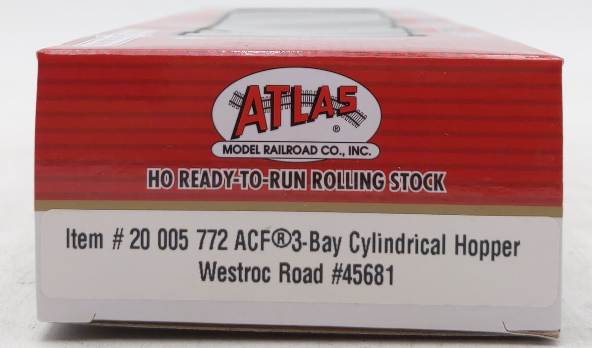 Atlas 20005772 HO WESTROC 3-Bay Cylinder Hopper #45681