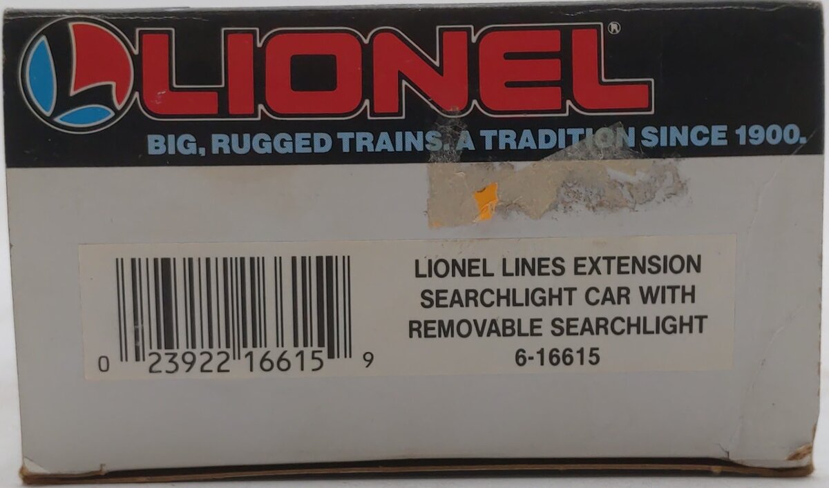 Lionel 6-16615 O Gauge Lionel Lines Extension Searchlight Car with Searchlight EX/Box