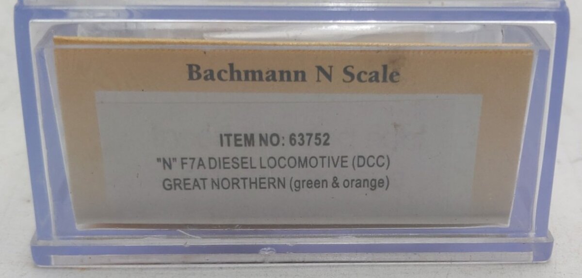 Bachmann 63752 N Great Northern EMD F7A Diesel Locootive DCC #317A LN/Box