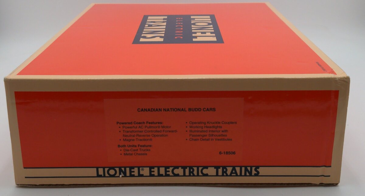 Lionel 6-18506 Canadian National Budd Car -- Powered Only EX/Box
