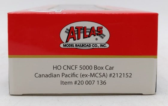 Atlas 20007136 HO Canadian Pacific Master CNCF 5000 50' Box Car #212152