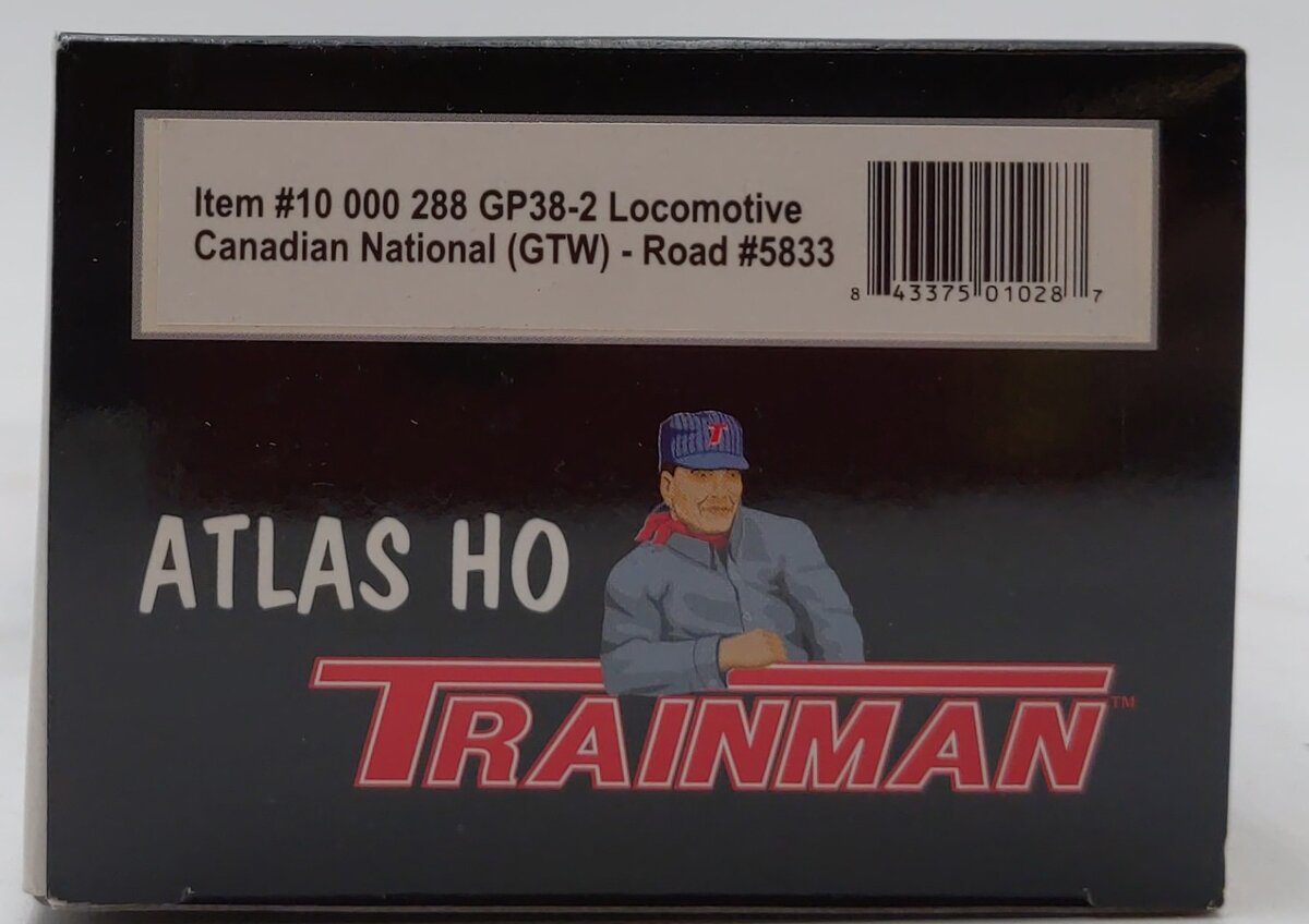 Atlas 10000288 HO Scale Canadian Pacific GP38-2 Locomotive #5833 LN/Box