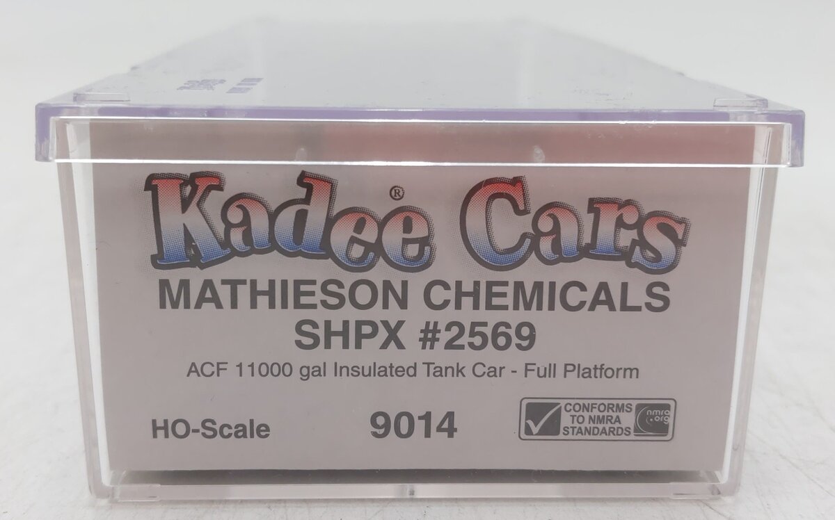 Kadee 9014 HO Mathieson Chemicals SHPX ACF 11000 gal Insulated Tank Car #2569