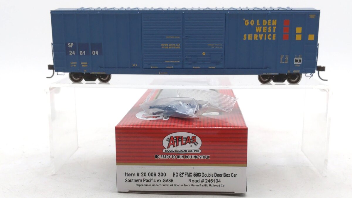 Atlas 20006300 HO Southern Pacific ex-GVSR FMC 5503 Double Door Boxcar #246104