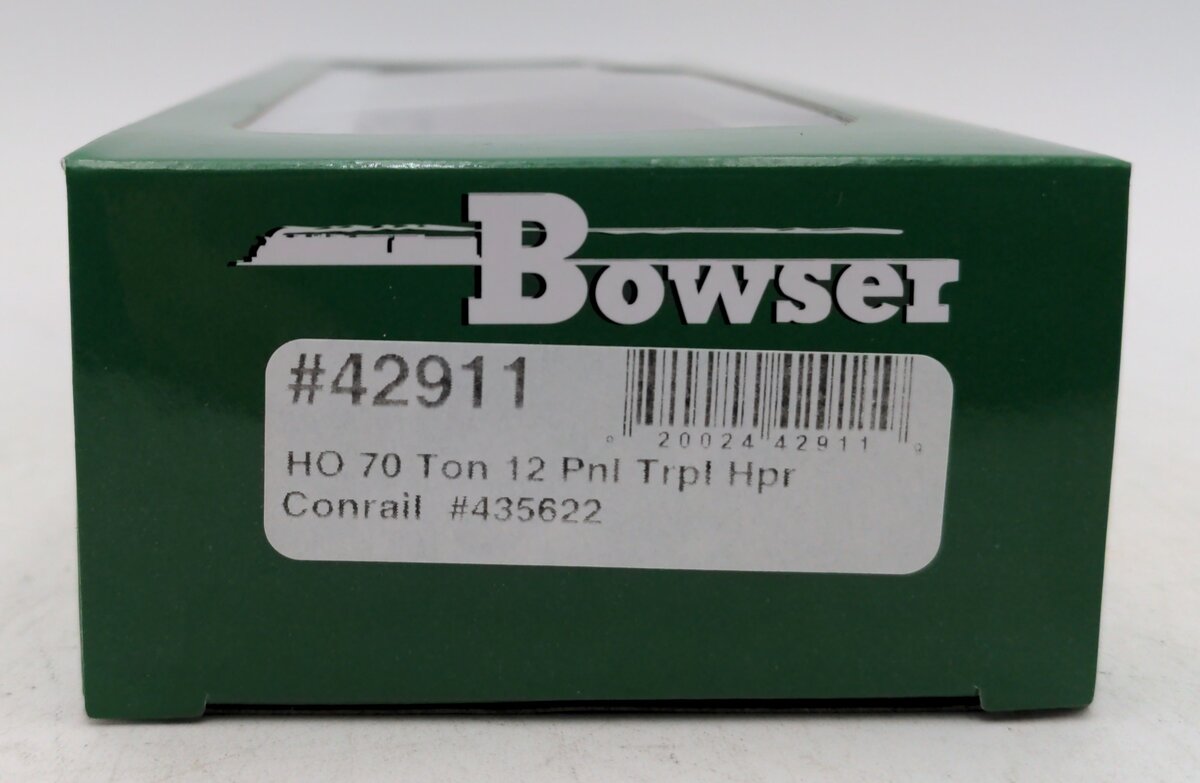 Bowser 42911 HO Conrail 70-Ton 12-Panel 3-Bay Hopper Ready to Run #435622