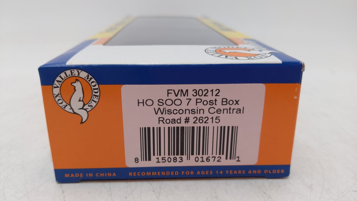 Fox Valley Models 30212 HO Wisconsin Central Boxcar #26215