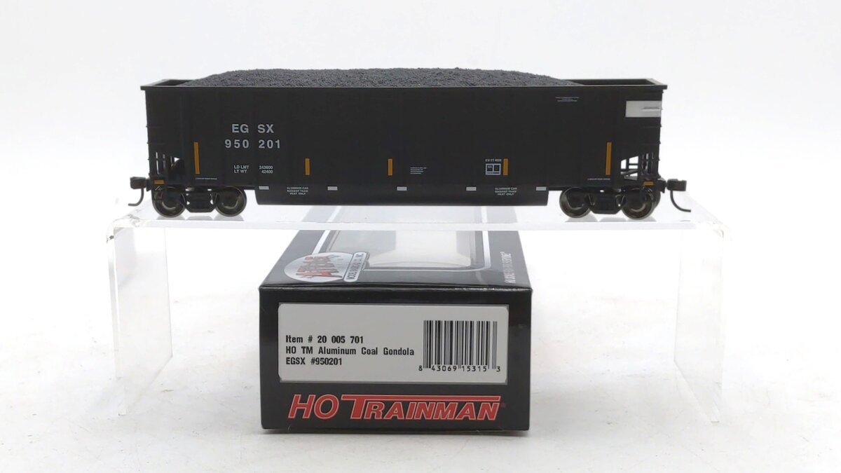 Atlas 20005701 HO Scale EGSX Trainmaster Aluminum Coal Gondola Car #950201