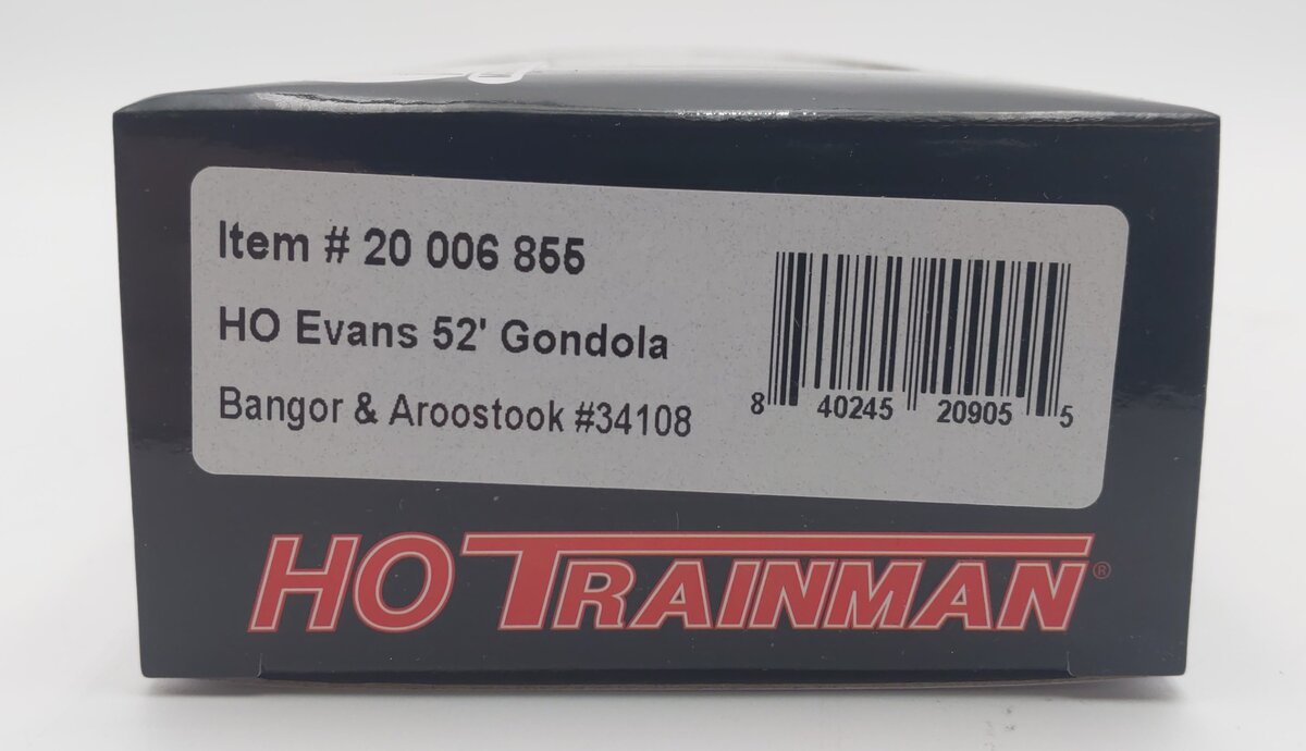 Atlas 20006855 HO Bangor & Aroostook Evans 52' Gondola #34108