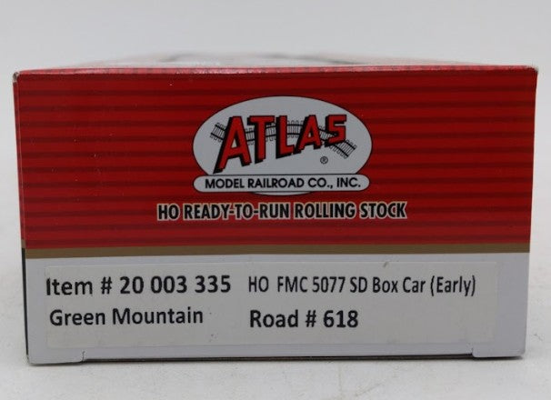 Atlas 20003335 HO Green Mountain FMC 5077 Single Door Boxcar Early Version #618