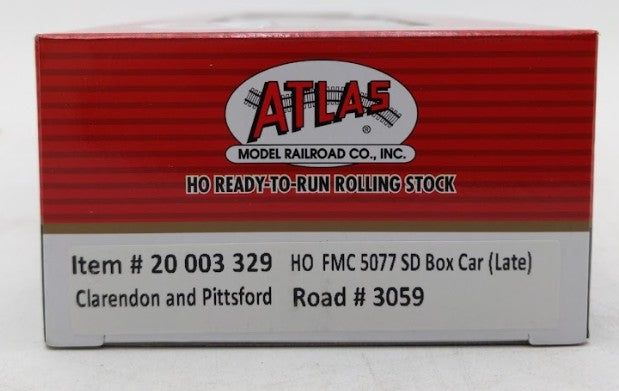 Atlas 20003329 HO Clarendon & Pittsford FMC 5077 Single Door Boxcar #3059 NIB