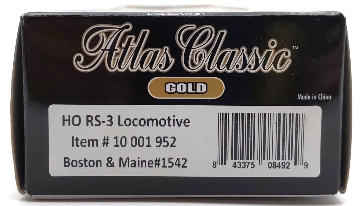 Atlas 10001952 HO Scale Boston & Maine Alco RS-3 Diesel Engine #1542 w/DCC & Snd