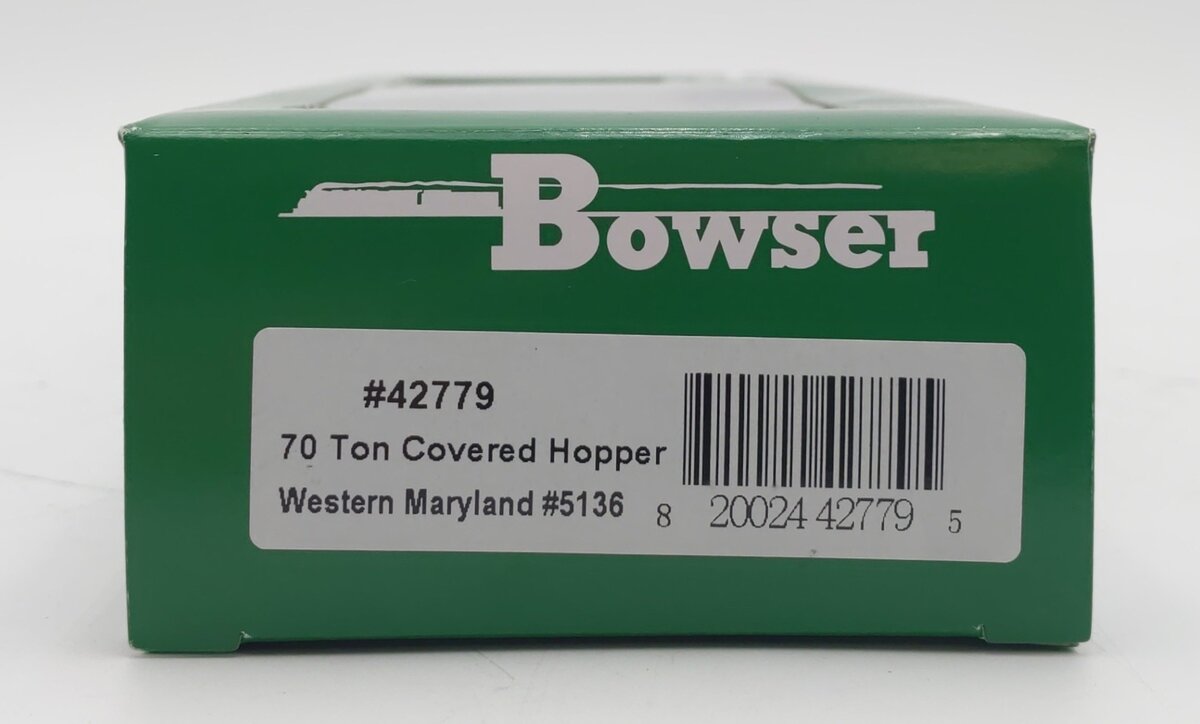 Bowser 42779 HO Scale Western Maryland 70 Ton Covered Hopper #5136