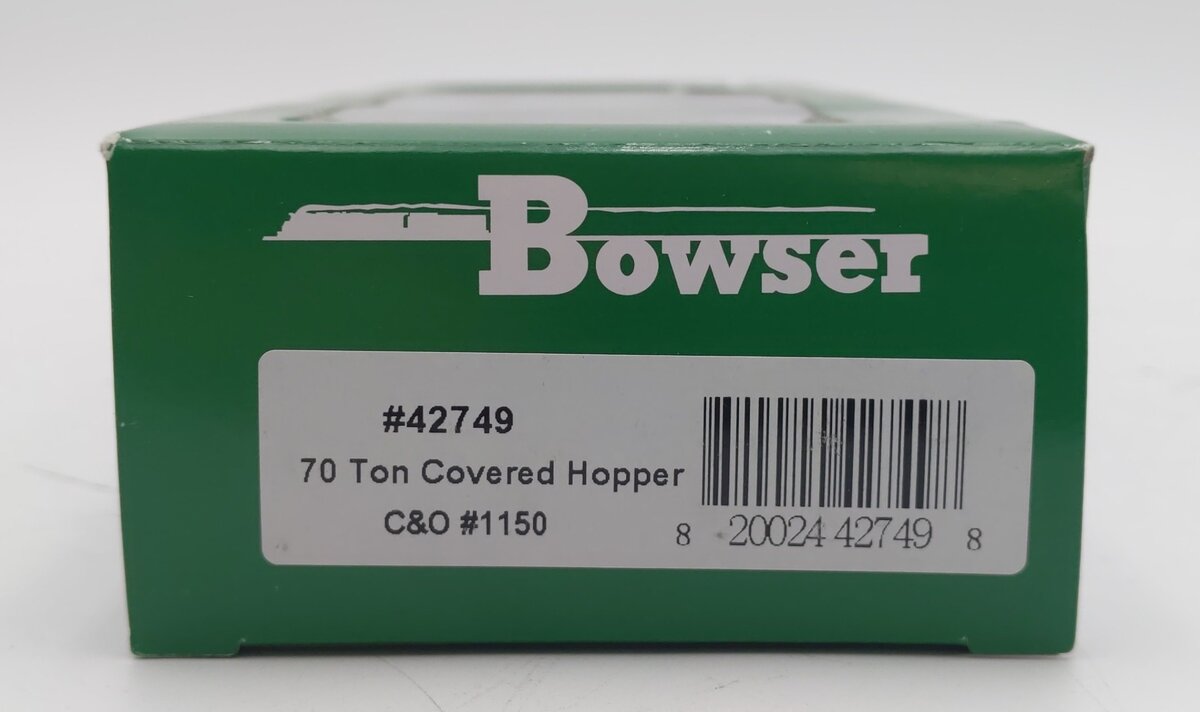 Bowser 42749 HO Scale Chesapeake & Ohio 70 Ton Covered Hopper #1150