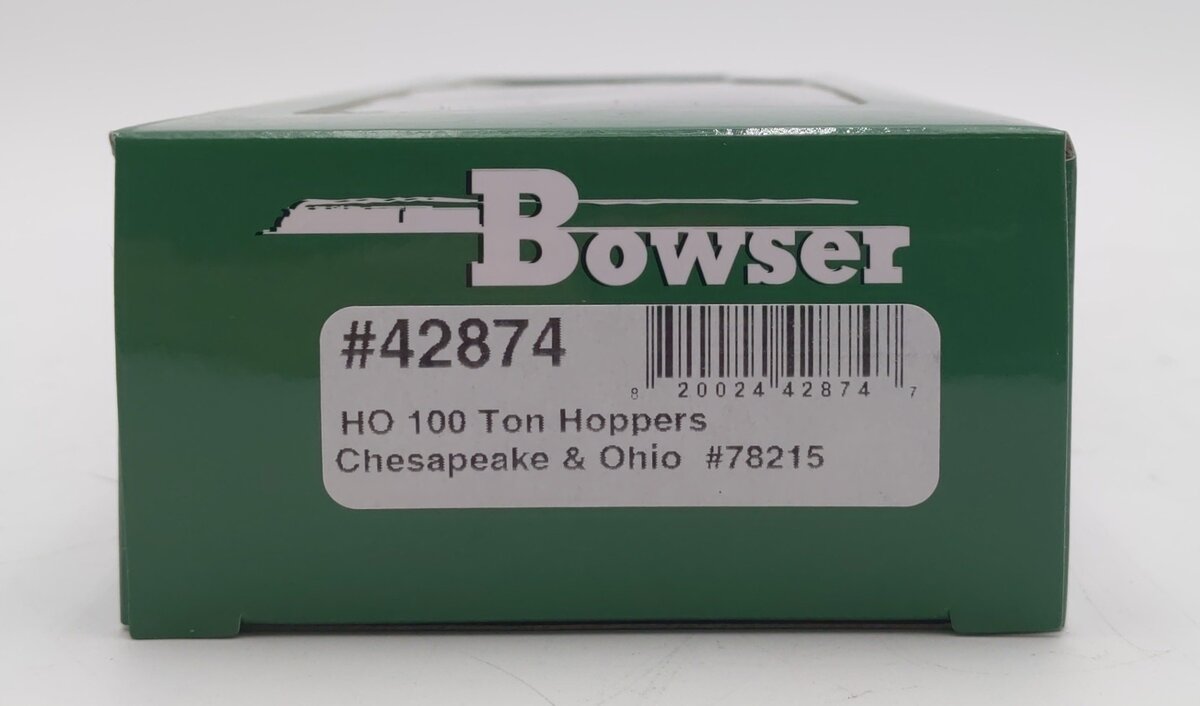 Bowser 42874 HO Chesapeake & Ohio 100-Ton Hopper RTR #78215