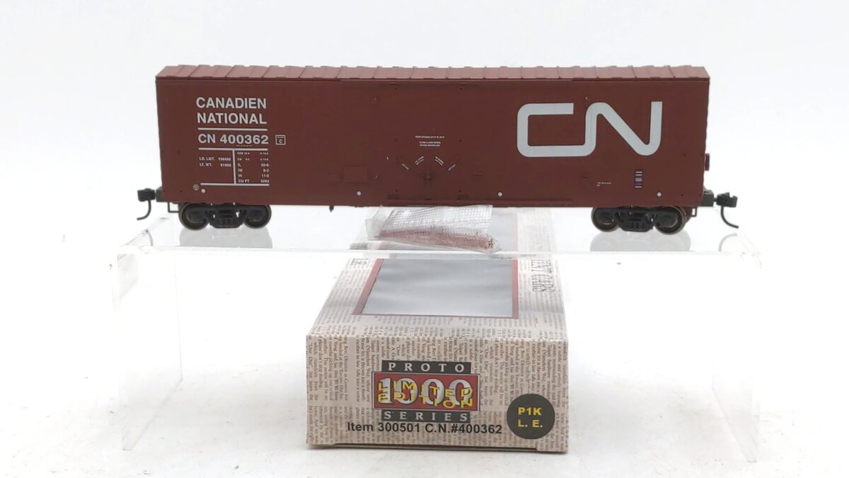 Proto 1000 300501 HO Scale Canadian National 50' Newsprint Boxcar #400362 LN/Box