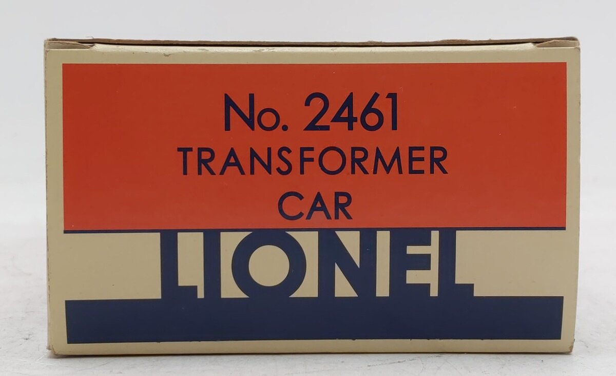 Lionel 2461 Vintage O Postwar Diecast Flatcar w/ Red Transformer VG/Box